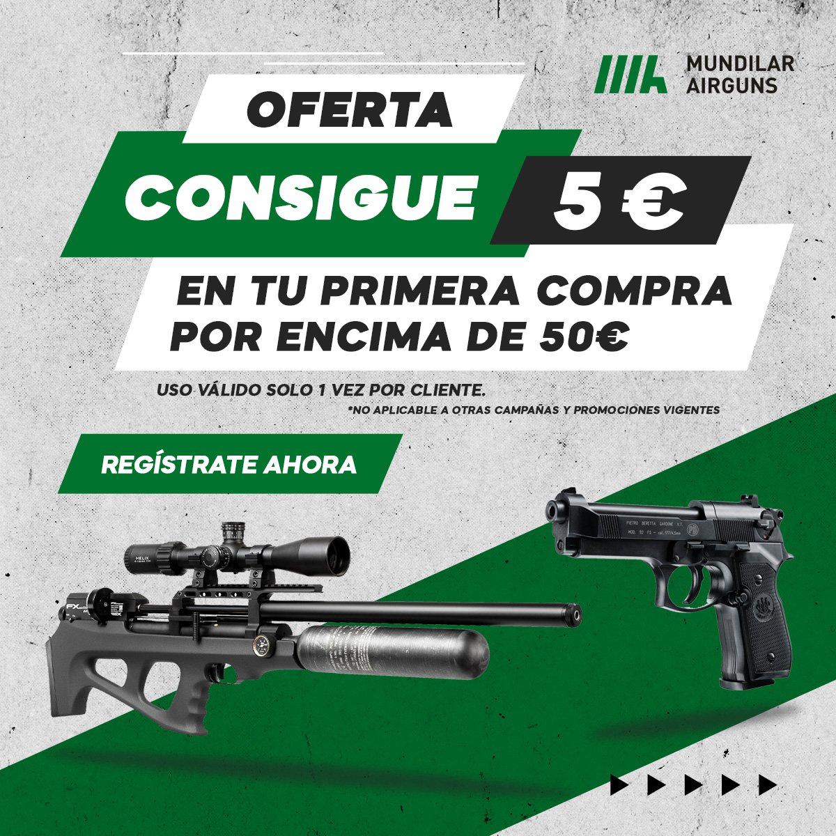 Pistola Aire Comp. 25 Supetact . 5.5 - Aceros de Hispania